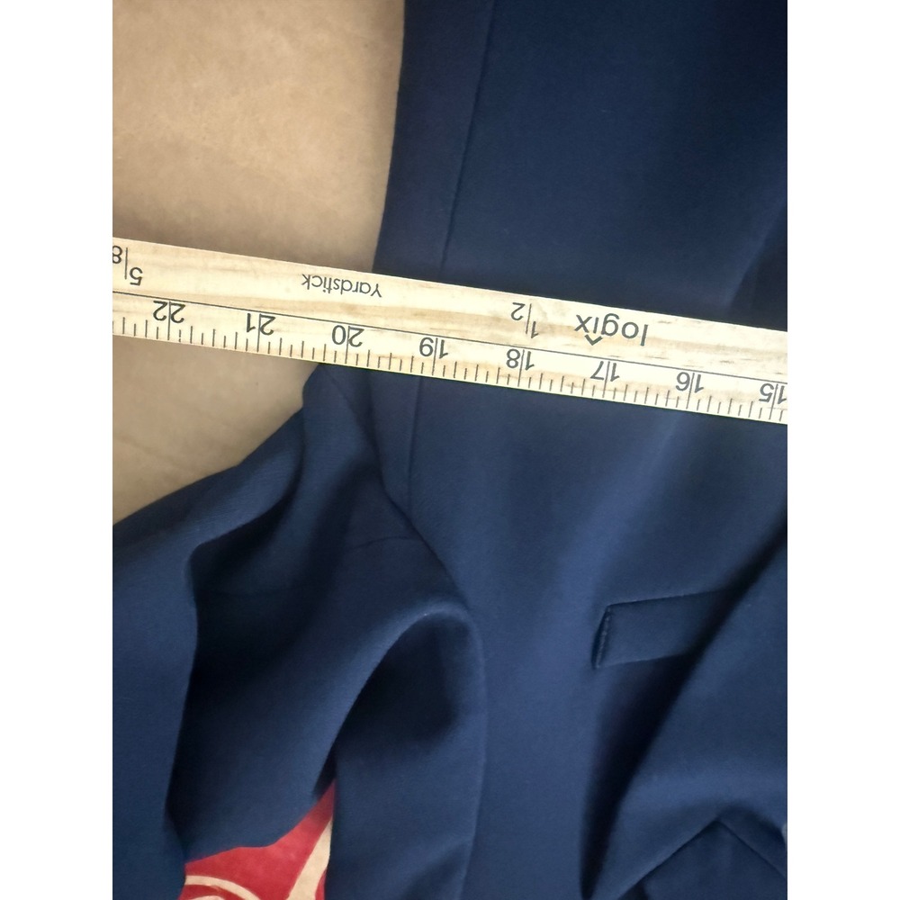 Veronica Beard Miller Dickey Jacket Navy Blue Gold Button Blazer Size 14 NWOT - Picture 6 of 11